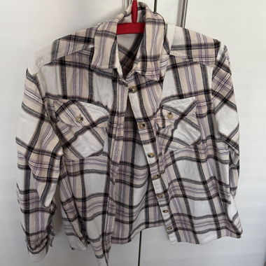 Camicia a quadri con bottoni
