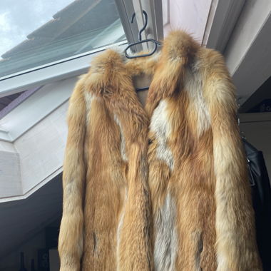 Real vintage fox fur coat