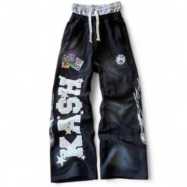 Pantaloni della tuta larghi svasati Y2k