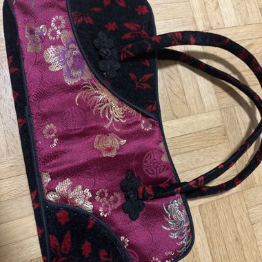 Borsa giapponese con motivo floreale