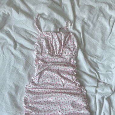 Very Stretchy Body Con Flower Dress