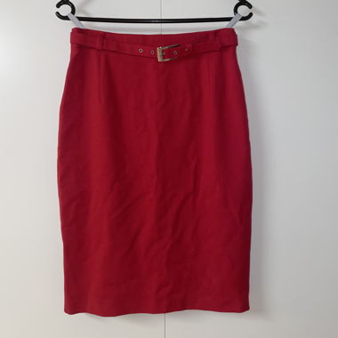 Roter Gerry Weber Bleistiftrock mit Guertel