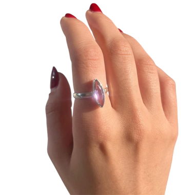 Sterling silver stone ring