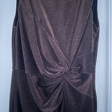 Abito marrone con glitter Calvin Klein Tg. 14