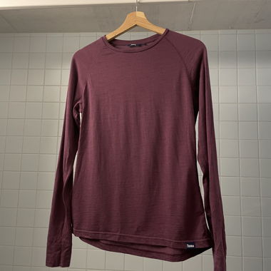 Tierra Maglia Manica Lunga Merino Bordeaux W S
