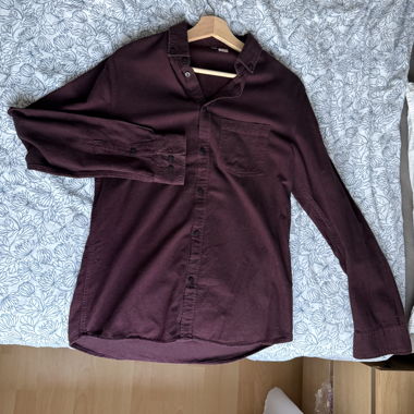 Burgundy Button-Up Shirt