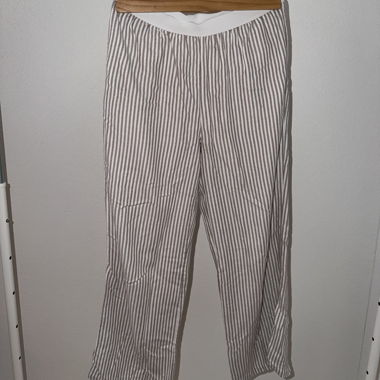 Pantalon large à rayures