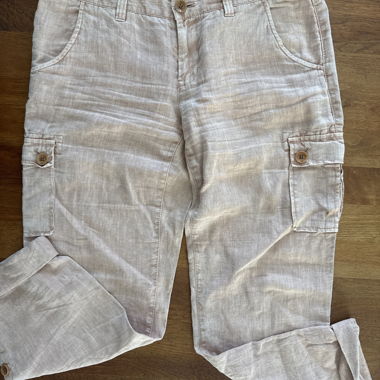 Pantaloni cargo Esprit beige/rosa