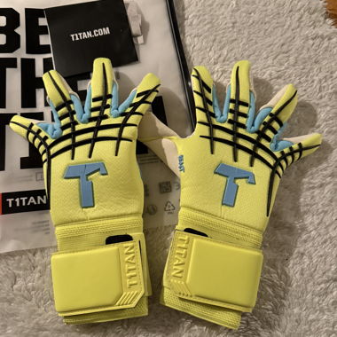 Guanti da portiere T1TAN giallo neon