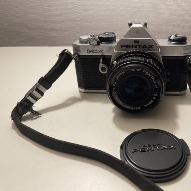 Pentax - analoge Fotokamera mit viel Zubehör 