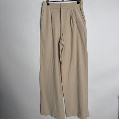Stradivarius Beige Wide-Leg-Hose