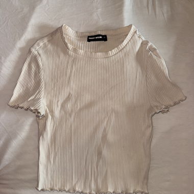 T-shirt court côtelé