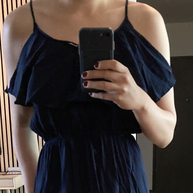 Navy blue summer dress