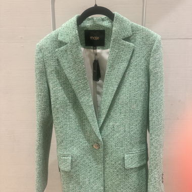 Maje Tweed Blazer green T34