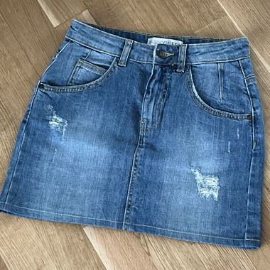 Gonna mini in denim Guess
