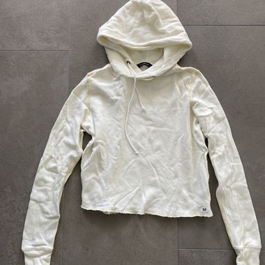 Hoodie Court Blanc Abercrombie