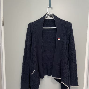 Gilet bleu marine Superdry
