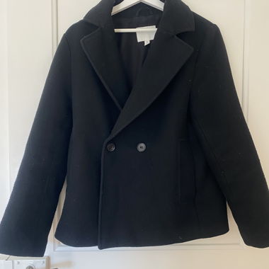 Cappotto di lana nero