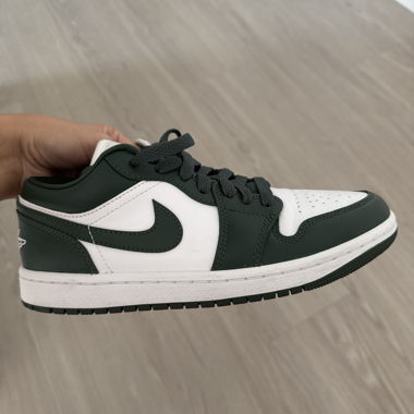 Air Jordan 1 Low grün/weiss