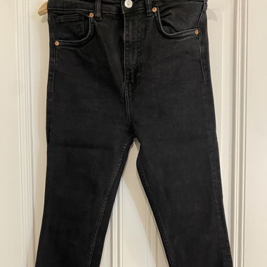 Jean noir taille haute Zara