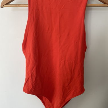 Zara red sleeveless bodysuit