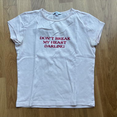 T-shirt baby "Don‘t break my heart darling"