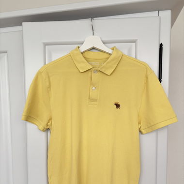 Polo-Shirt Abercrombie & Fitch gelb