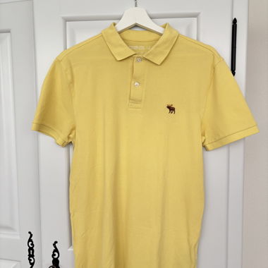 Polo-Shirt Abercrombie & Fitch gelb