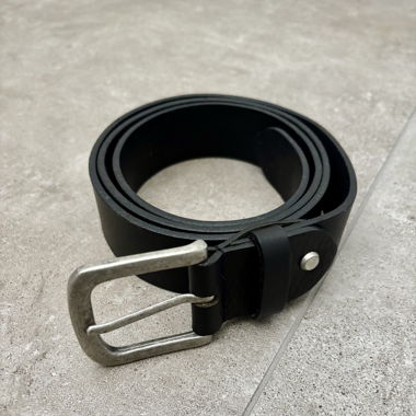 Black Leather Belt 