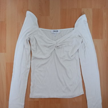 EDITED White Ribbed Longsleeve