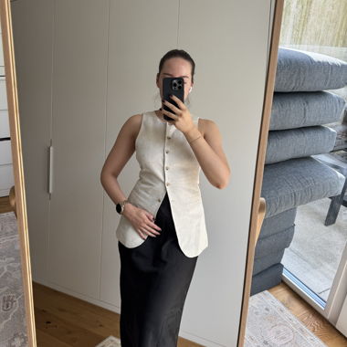 Linen Blend Vest