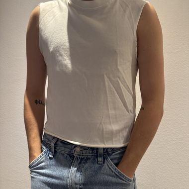 Canotta bianca basic