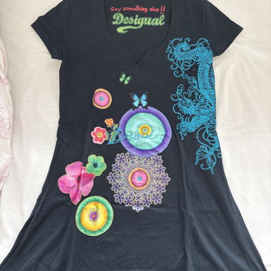 Schwarzes Desigual-Kleid