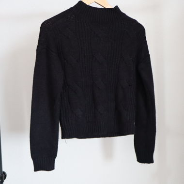 Pull en maille noir