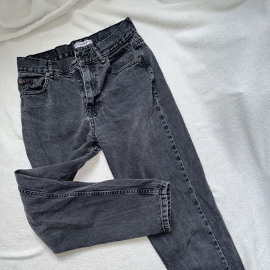 Jean mom gris