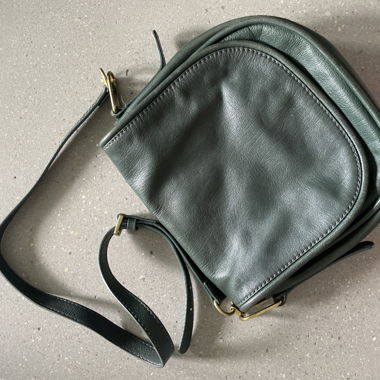 Green Fossil Leather Bag