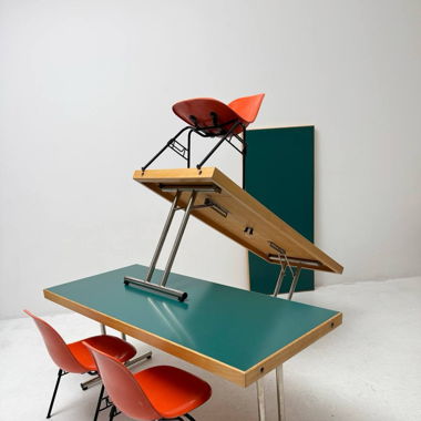Funktionaler Retro Klapptisch von Horgen Glarus 