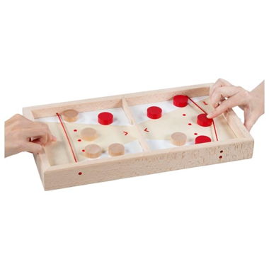 Jeu de palets Super Puck 2 en 1 en bois