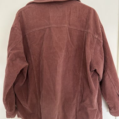 ZARA corduroy jacket in pink, size EUR S