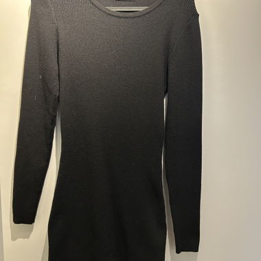 Strickkleid schwarz
