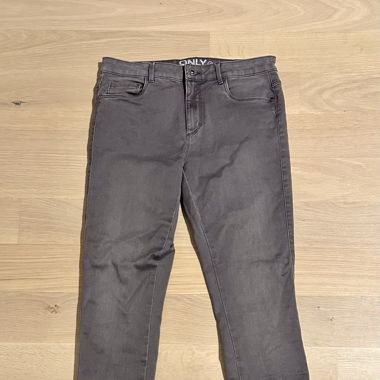 Stretch-Jeans grau