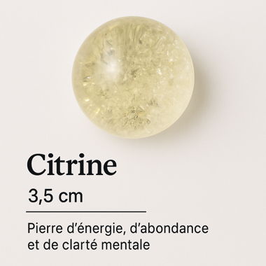 Citrine avec arc-en-ciel à l’intérieur 