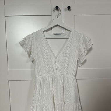 sommerliches kleid weiss