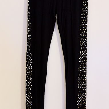 Leggings noirs à clous