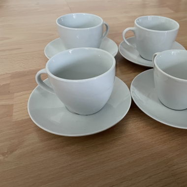 Kaffetassen mit unertertassen