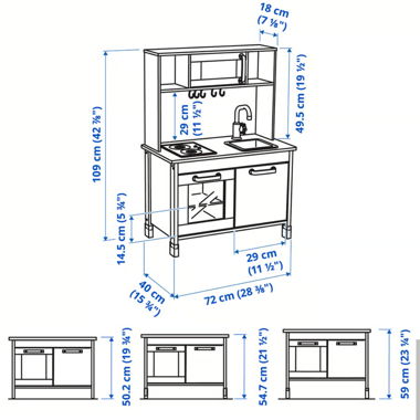 Cucina giocattolo ikea prezzo originale 89.00 fr