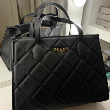 Borsa shopper GUESS nera