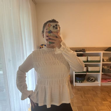 Blusa bianca 34 con volant