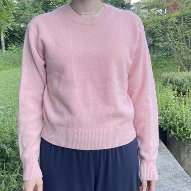 Maglione in maglia rosa Uniqlo
