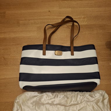 Michael kors jet set stripe tote bag